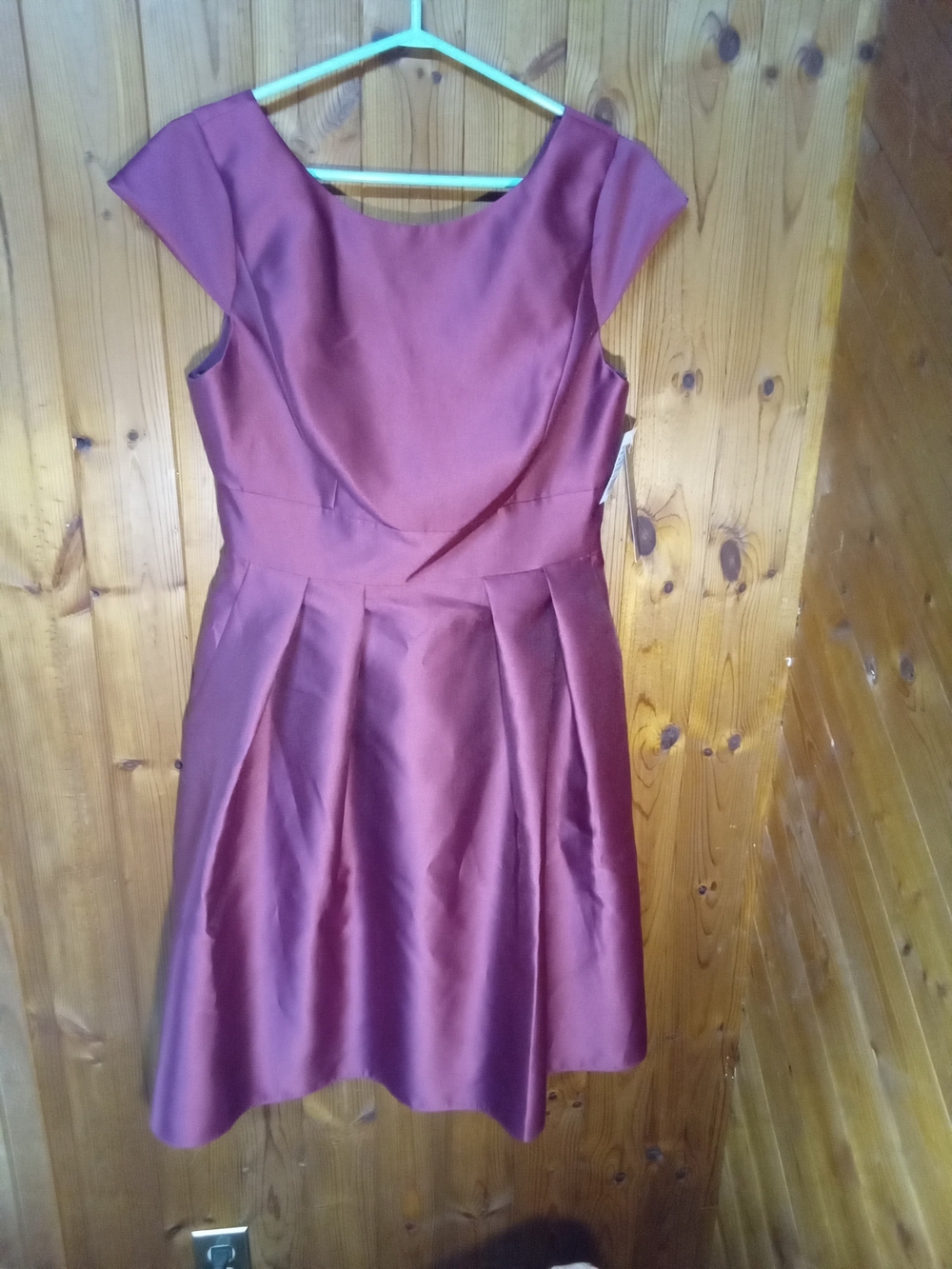 ALFRED SUNG NWT. Wine Red Fit & Flare Cocktail Dress